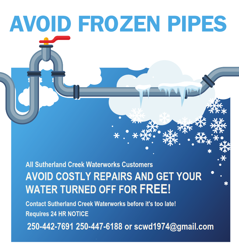 Frozen Pipes Notice